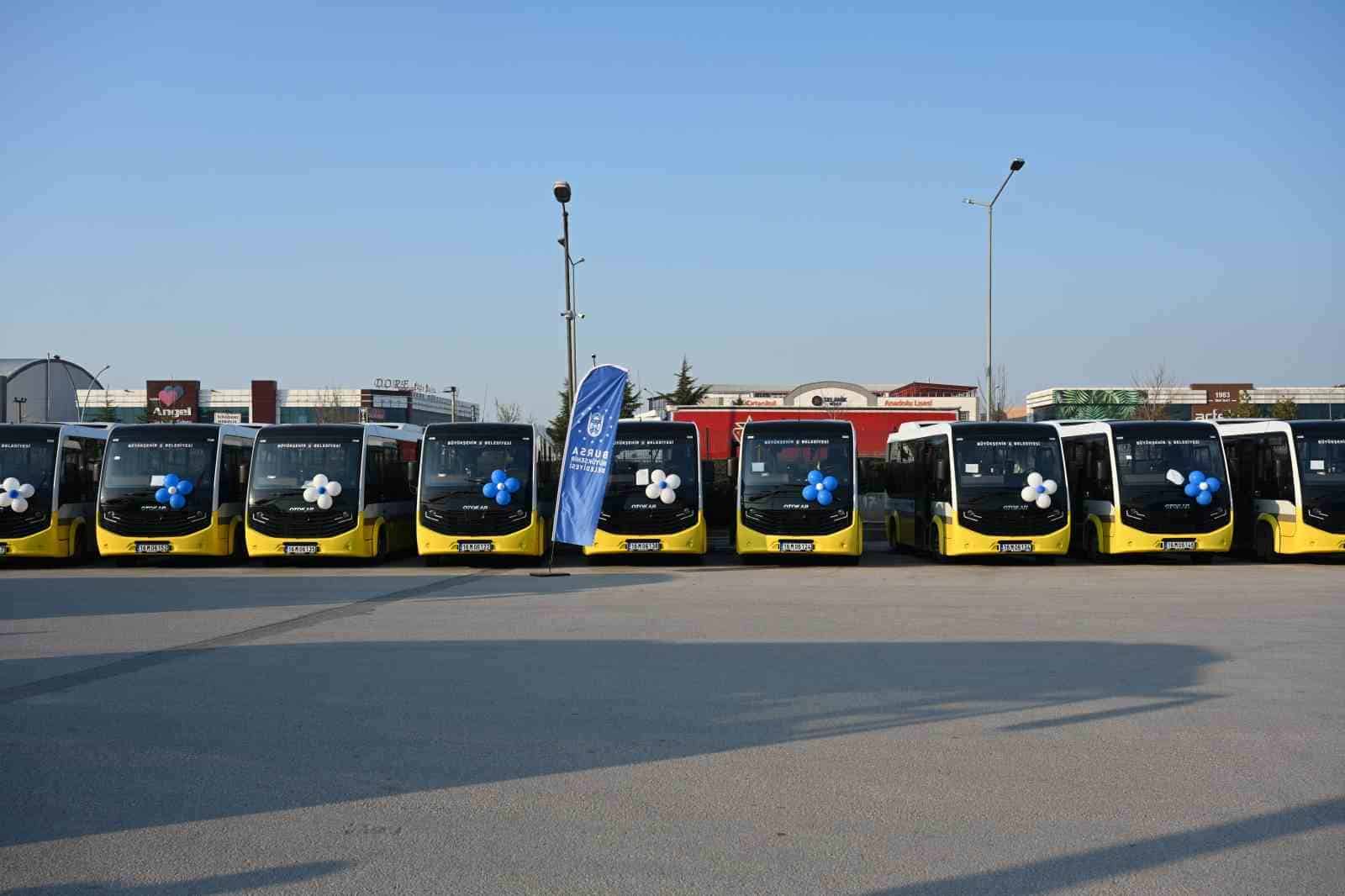 Bursa’nın ulaşım ağına 56 otobüs daha entegre edildi