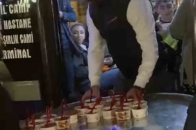 Otobüsleri durdurup yolculara helva ikram ettiler