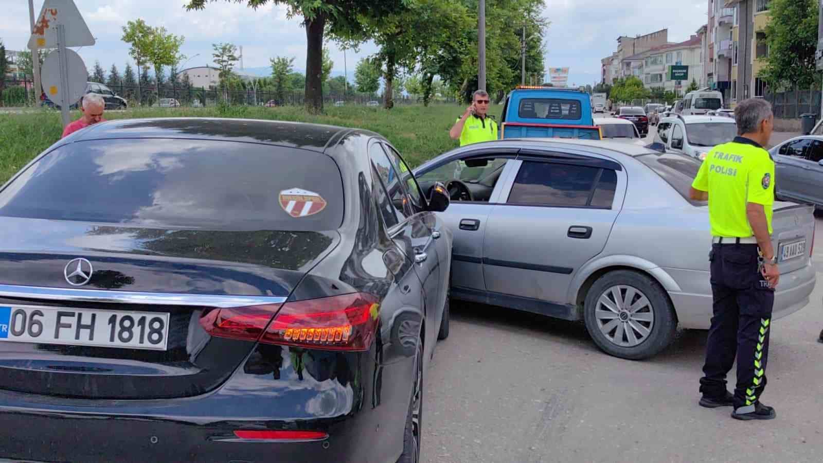 İnegölspor Başkanı Osman Sevim kaza yaptı