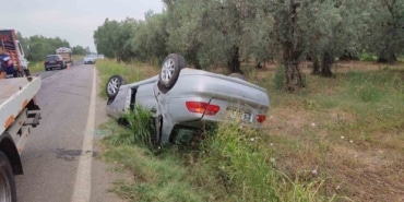 Bursa’da otomobil takla attı: 1 ölü, 2 yaralı