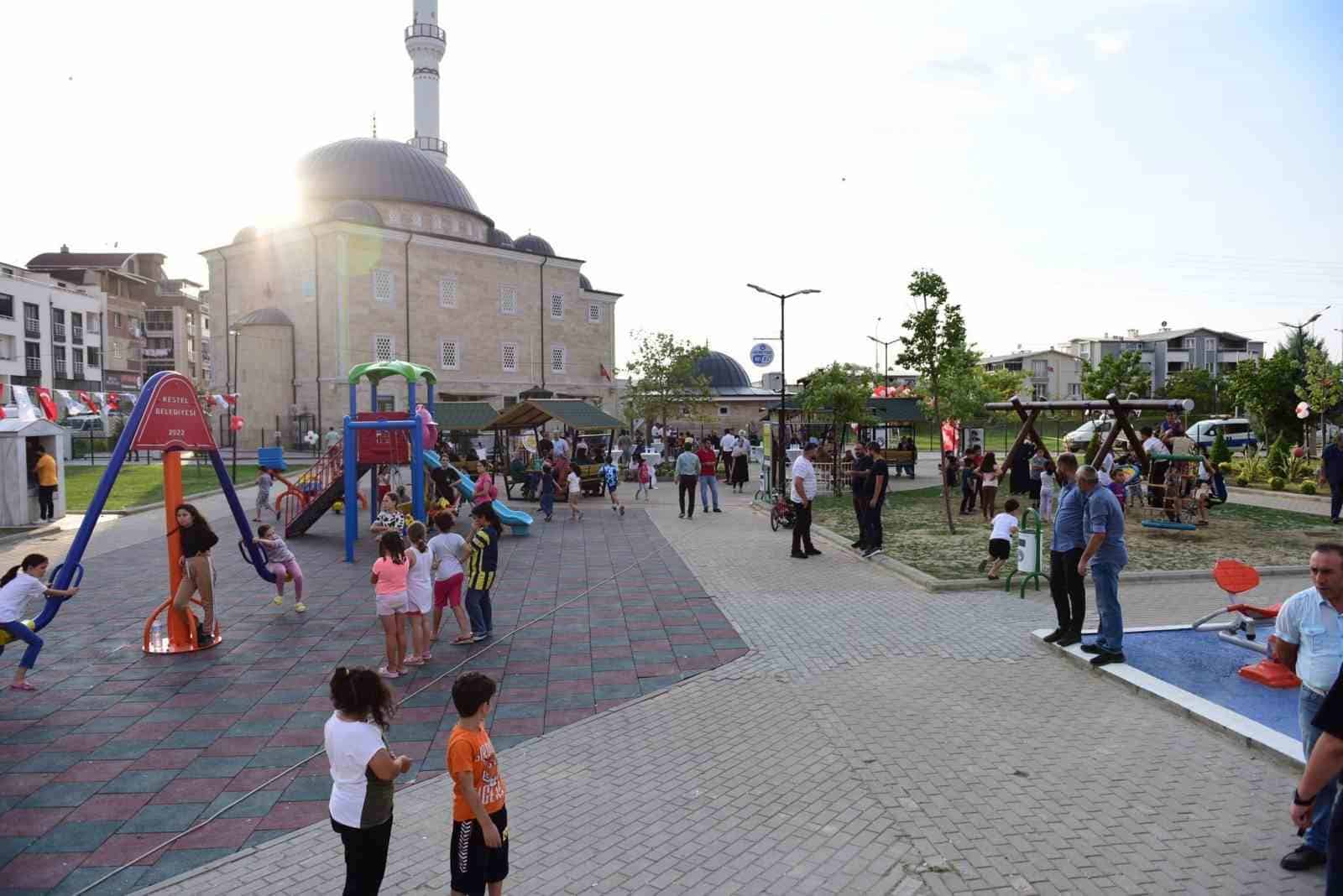 Kestel’de tamamlanan Şehit Eren Bülbül Parkı hizmete açıldı