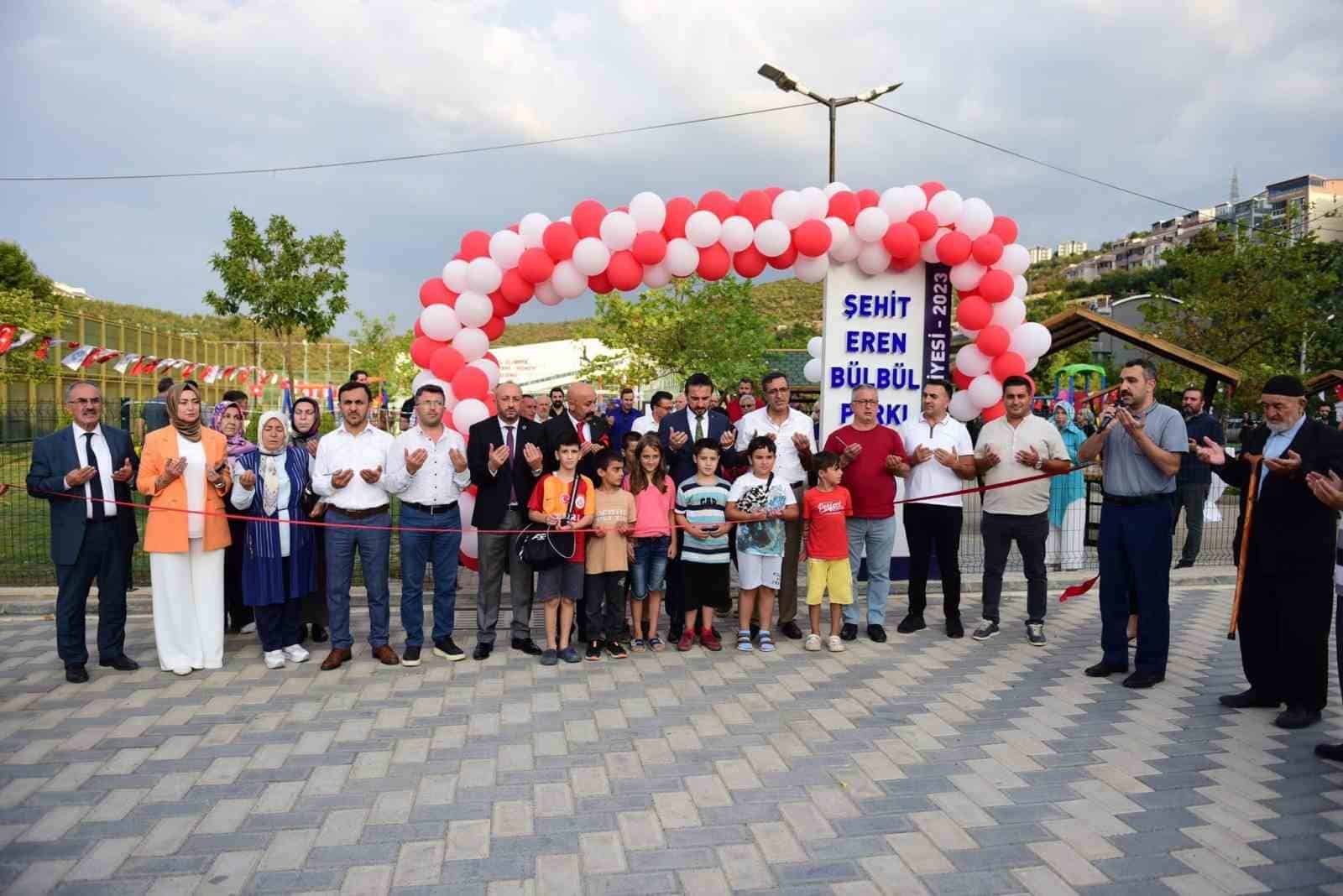 Kestel’de tamamlanan Şehit Eren Bülbül Parkı hizmete açıldı