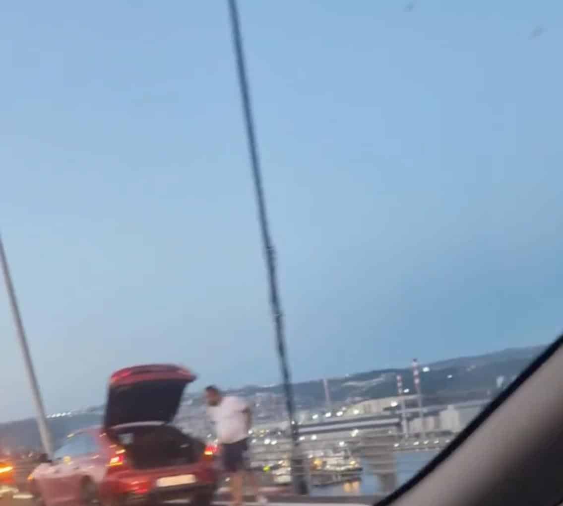 Osmangazi Köprüsünde bir garip olay: Çok sayıda aracın lastikleri aynı anda patladı.