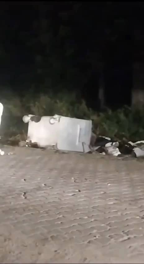 Uludağ’da aç kalan ayılar çöp konteynerlerini karıştırıp yiyecek aradılar