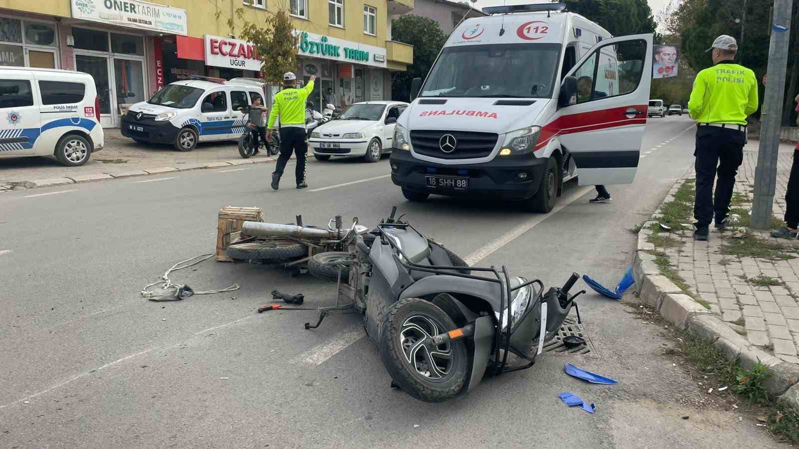 Bursa’da 2 motosiklet çarpıştı