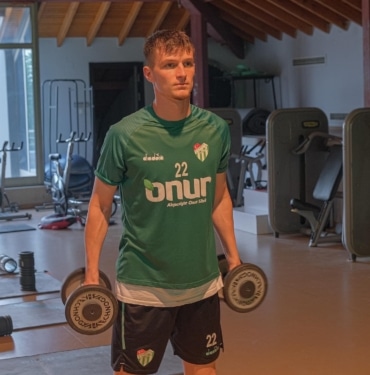 Bursaspor salonda antrenman yaptı
