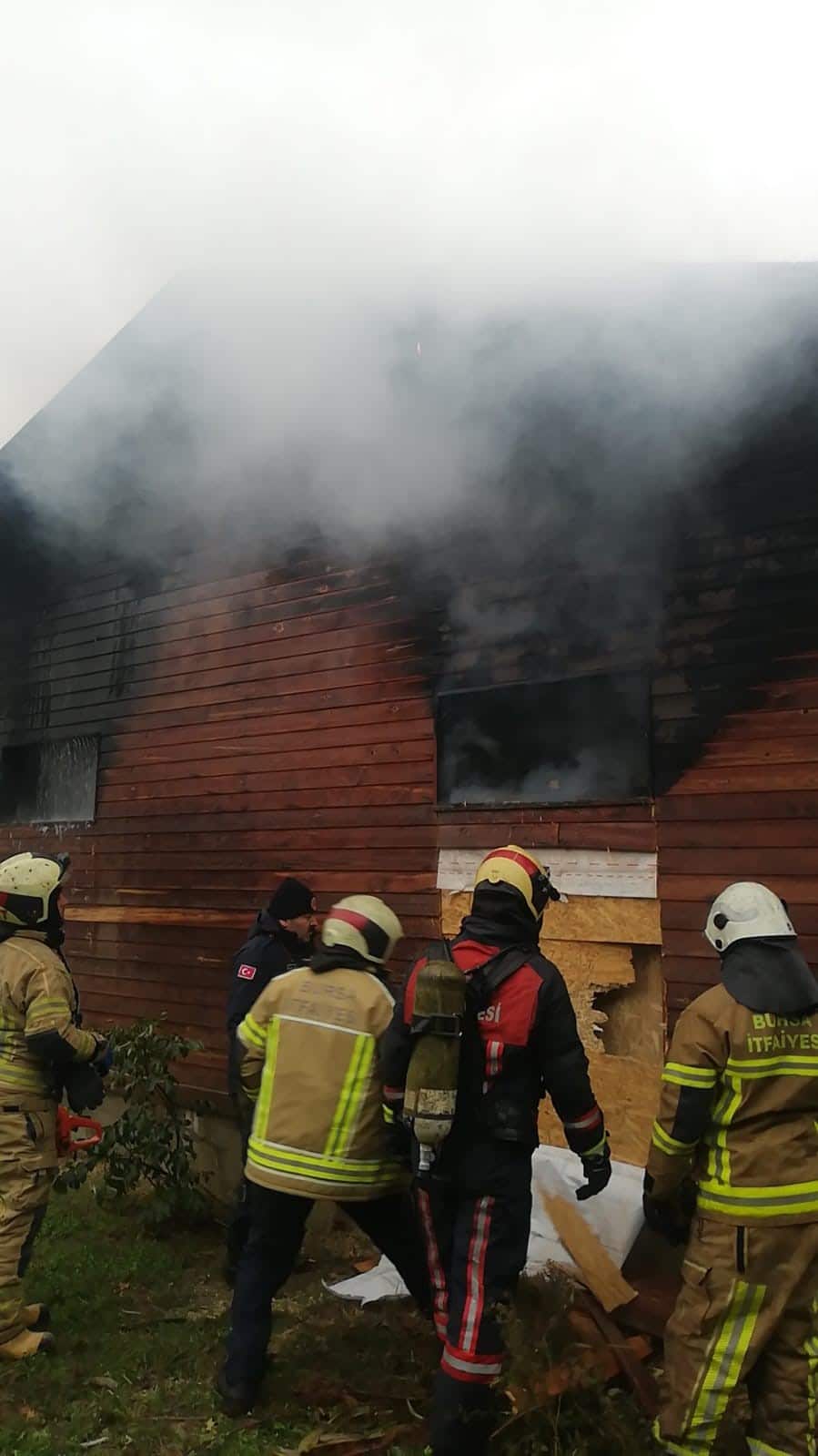 Çiftlikte yangın paniği