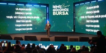 ALİNUR AKTAŞ "ŞİMDİ DÖNÜŞÜM ZAMANI" DİYEREK YENİ PROJELERİNİ AÇIKLADI BURSA BÜYÜKŞEHİR BELEDİYE BAŞKAN ADAYI ALİNUR AKTAŞ: "KUZEY VE GÜNEY KORİDORU İLE BURSA'NIN TRAFİĞİ 3'E BÖLÜNECEK" "ÖNÜMÜZDEKİ DÖNEM SONUNDA TOPLAM RAYLI SİSTEM HATTIMIZI 89 KİLOMETREYE ULAŞTIRIP TOPLU TAŞIMADA ÖNEMLİ BİR DÖNÜŞÜMÜ GERÇEKLEŞTİRECEĞİZ. YENİ YOLLAR, KAVŞAK VE TÜP GEÇİTLERLE TRAFİĞİ RAHATLATACAĞIZ" "KENTSEL DÖNÜŞÜM İÇİN 100 BİN YENİ KONUT İNŞA EDİLECEK, 16 BİN TANESİ DAR GELİRLİLERE VERİLECEK" "TARİHİ PROJELERİ BÜYÜTECECEĞİZ. SETBAŞI YEŞİL EMİRSULTAN AKSINI YAYALAŞTIRACAĞIZ" "500 YENİ AKILLI VE ÇEVRECİ OTOBÜS ALINACAK. METRO GÖRÜKLE VE KURTULUŞ'A UZAYACAK"