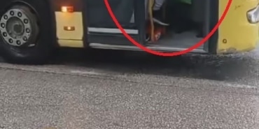 Yolcu dolu otobüsün içi bir anda ringe döndü