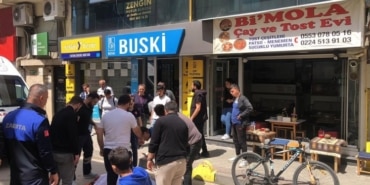 Gemlik’te ceza yiyen işletme sahibi bayıldı