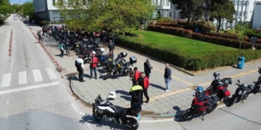 Motosikletliler hemofili farkındalık için sürdü