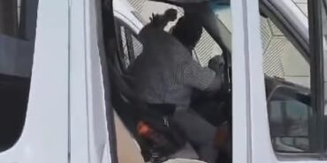 Bursa’da dolmuş şoförlerinin kavgası kamerada