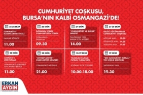 BURSA'NIN KALBİNDE CUMHURİYET COŞKUSU ATACAK OSMANGAZİ'DE CUMHURİYET HEYECANI YÜREKLERİ SARACAK