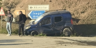 ÇARPIŞMANIN ETKİSİYLE KANALA UÇTU