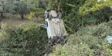 Sollama yaparken zeytinliğe uçtu