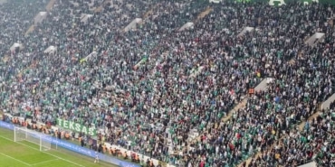 Bursaspor taraftarı tribüne uzak kaldı