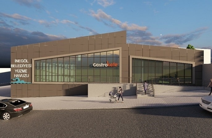 İnegöl Belediyesi yeni havuz için çalışmalara başladı