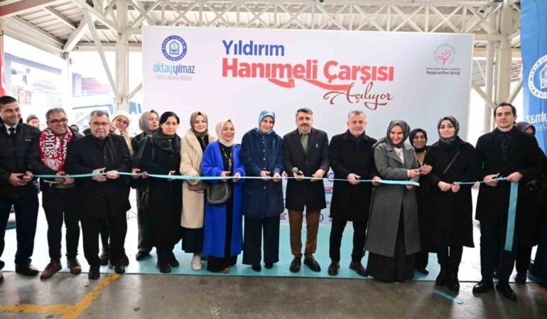 Yıldırım’a hanımeli çarşısı açıldı