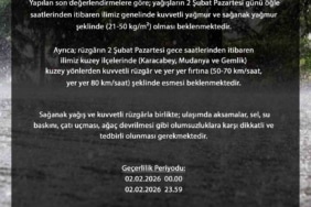 Bursa genelinde kuvvetli sağanak bekleniyor