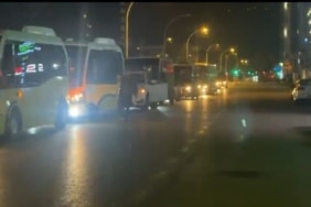 Zam konusundan anlaşma çıkmayınca Bursa’da otobüsçüler konvoyla eylem yaptı