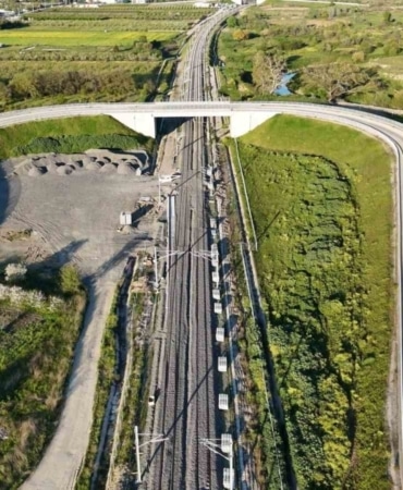 Bursa-Ankara hızlı tren hattı rayları böyle görüntülendi