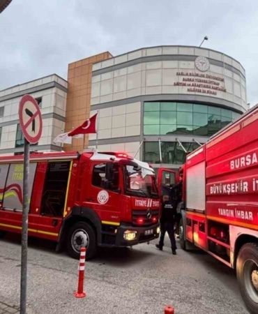 Bursa’da hastanede yangın paniği