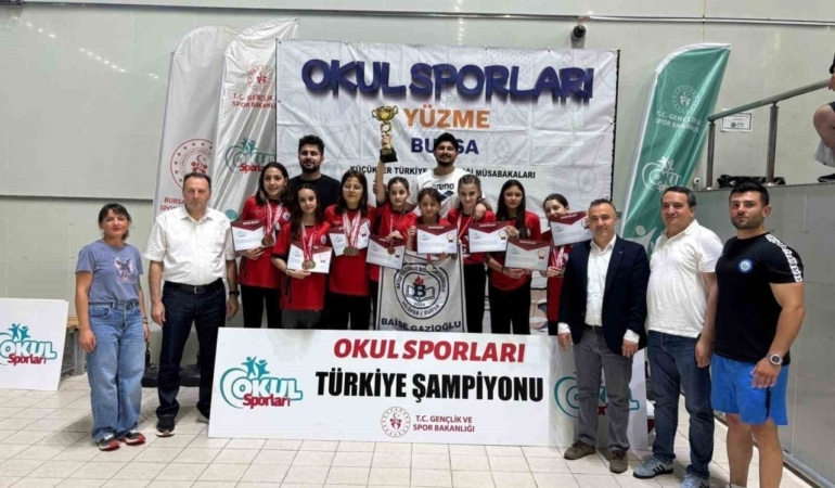 Bursa’da ortaokul öğrencilerinden Türkiye şampiyonluğu