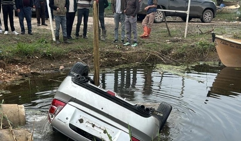 Bursa’da otomobil göle uçtu: AFAD sürücüyü ararken o olay yerine geldi