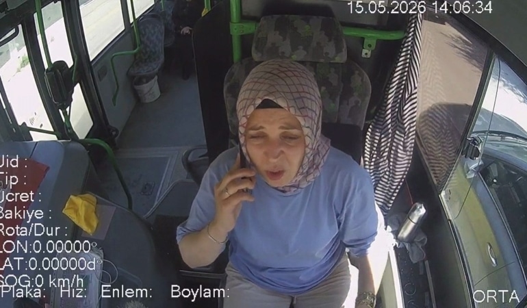 BURULAŞ’ın kadın otobüs sürücüsünden örnek davranış