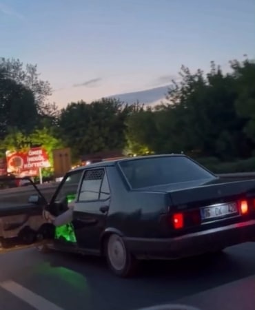 Trafikte ’yok artık’ dedirten anlar kamerada