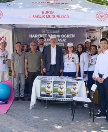 HAREKET YAŞINI ÖĞREN SAĞLIKLI YAŞA" KAMPANYASI KAPSAMINDA BURSA’DA BİR HAFTA İÇERİSİNDE 12 BİN 800 VATANDAŞA HAREKET ÖLÇÜMÜ YAPILDI.