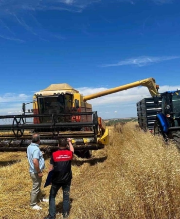 KIRKLARELİ'NDE DEVAM EDEN HASAT SEZONUNDA ÜRÜN KAYIPLARININ ÖNLENMESİ VE YANGIN RİSKİNİN AZALTILMASI AMACIYLA BİÇERDÖVER DENETİMLERİ ARALIKSIZ DEVAM EDİYOR.