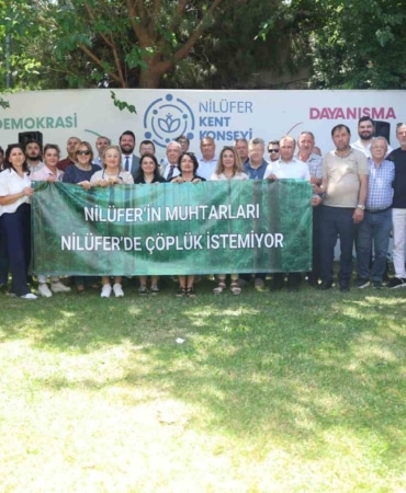NİLÜFER'DE KATI ATIK TESİSİNE KARŞI TEK SES: "ÇÖPLÜK İSTEMİYORUZ"