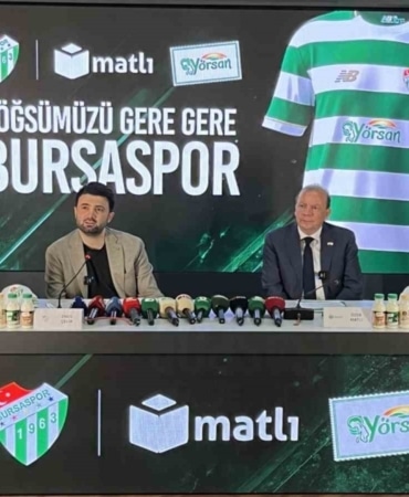 Bursaspor, 70 milyonluk sponsorluğuna imza attı
