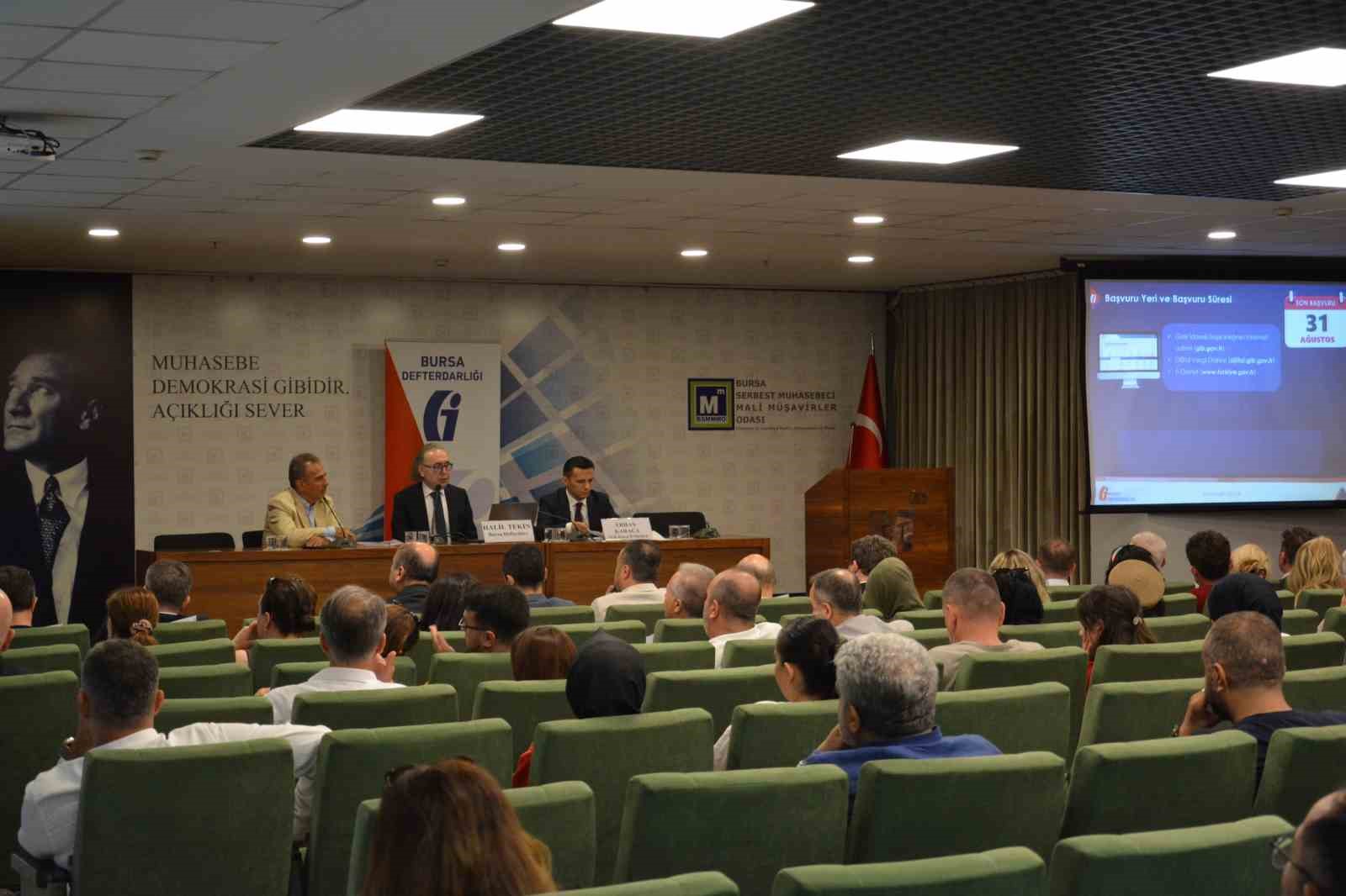 BURSA SERBEST MUHASEBECİ MALİ MÜŞAVİRLER ODASININ EV SAHİPLİĞİNDE DÜZENLENEN 