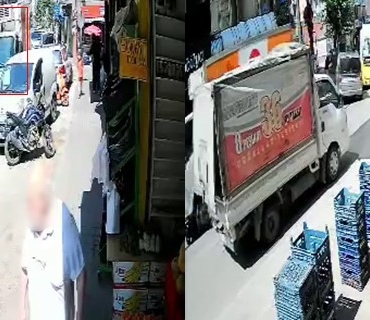 KAZA ANI GÜVENLİK KAMERASINA YANSIDI