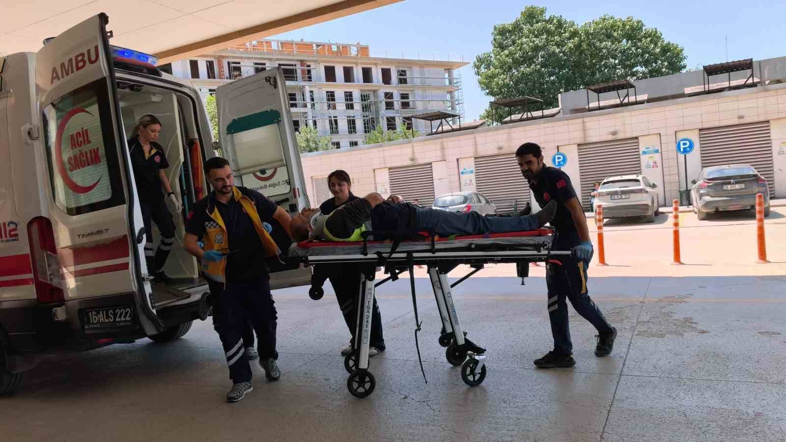 YARALI İNEGÖL DEVLET HASTANESİ’NE KALDIRILDI