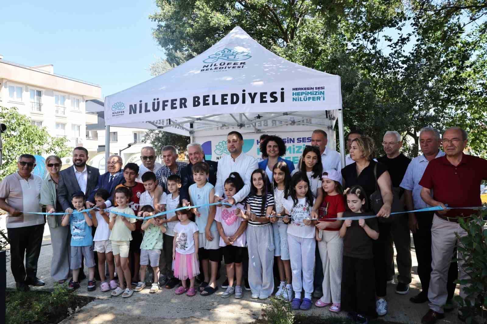 NİLÜFER BELEDİYESİ, ÇALI MAHALLESİ'NDE 3 BİN 424 METREKARE ALAN ÜZERİNE KURULAN MEHMETÇİK PARKI'NI DÜZENLENEN TÖRENLE HİZMETE AÇTI.