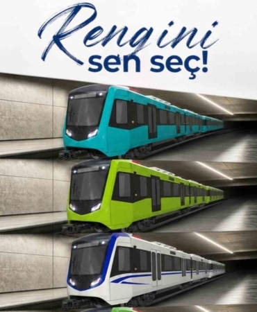 BÜYÜKŞEHİR, YENİ RAYLI SİSTEM ARAÇLARININ RENK SEÇİMİNİ VATANDAŞLARA BIRAKTI