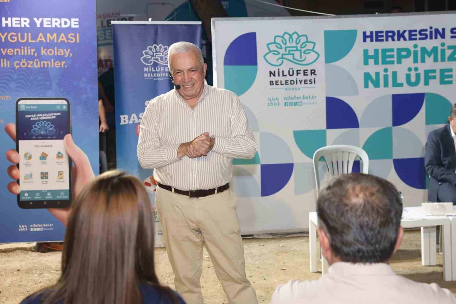 NİLÜFER BELEDİYESİ’NİN MAHALLE SAKİNLERİYLE DOĞRUDAN İLETİŞİM KURMAK VE TALEPLERİ YERİNDE DİNLEMEK AMACIYLA DÜZENLEDİĞİ