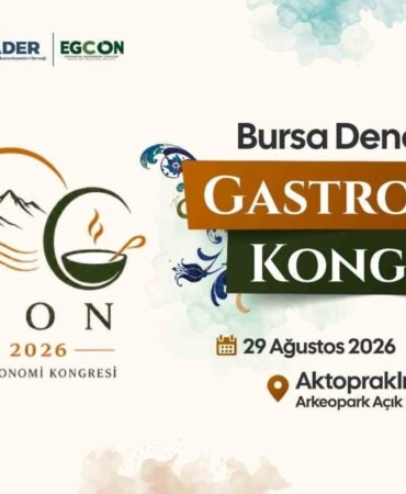 BURSA BÜYÜKŞEHİR BELEDİYESİ, 27-30 AĞUSTOS TARİHLERİNDE GERÇEKLEŞTİRECEĞİ ‘BURSA DENEYİMSEL GASTRONOMİ KONGRESİ' (EGCON) İLE ŞEHRİN ZENGİN MUTFAK MİRASINI AKADEMİ DÜNYASININ GÖRÜŞÜNE AÇIYOR.