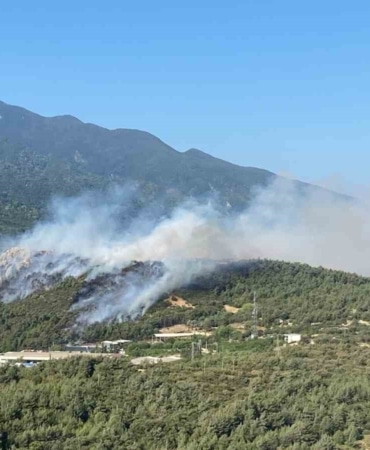 BURSA'NIN KESTEL İLÇESİNDE ULUDAĞ'IN ETEKLERİNDEKİ ÇAM ORMANLARINDA AYNI ANDA YAKIN 3 FARKLI NOKTADA YANGIN ÇIKTI. ALEVLERE KARADAN VE HAVADAN MÜDAHALE EDİLİYOR. OLAYLA İLGİLİ SORUŞTURMA BAŞLATILDI.