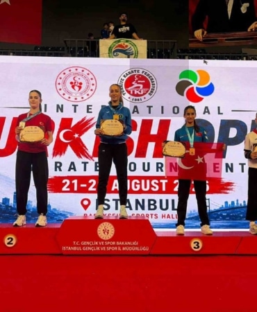 BURSA BÜYÜKŞEHİR BELEDİYESPOR KULÜBÜ SPORCUSU NAZ KAYADERE, ULUSLARARASI TURKİSH OPEN KARATE TURNUVASI’NDA ŞAMPİYON OLARAK ALTIN MADALYAYI BURSA’YA GETİRDİ.