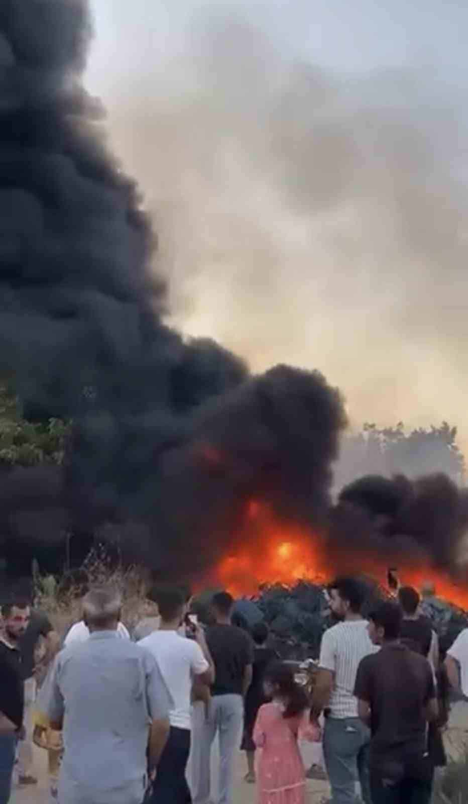BURSA’DA HURDALIK ALANDA YANGIN