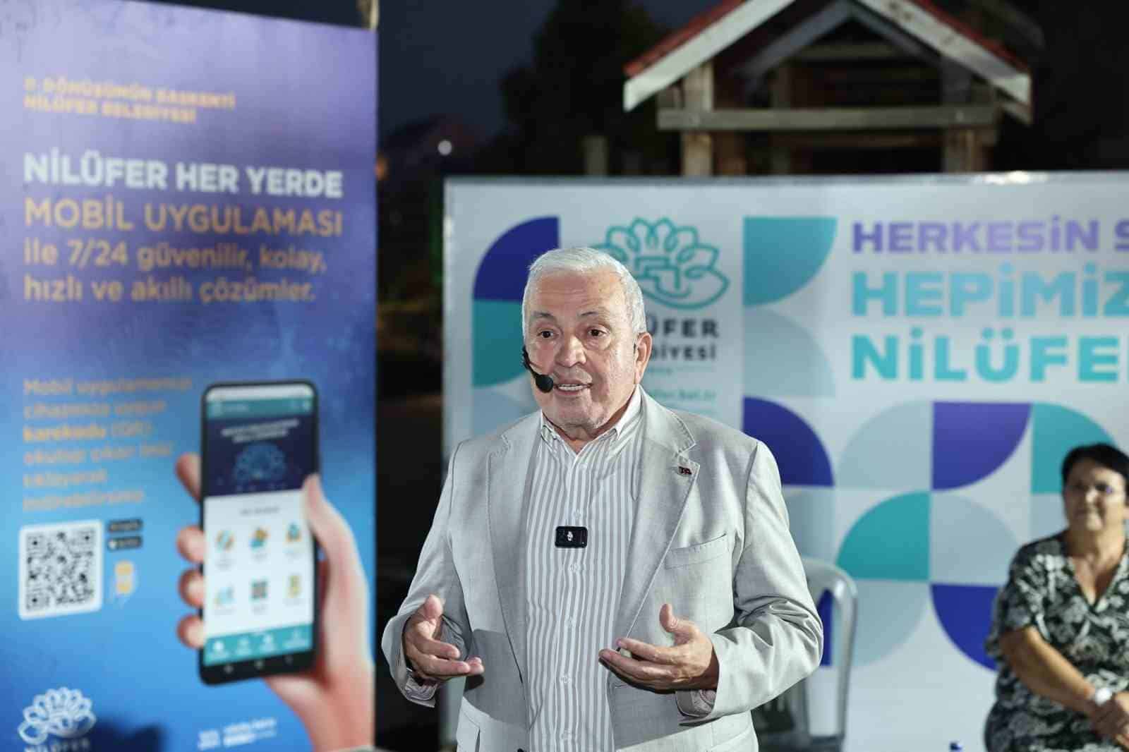 NİLÜFER BELEDİYE BAŞKANI ŞADİ ÖZDEMİR, "ŞADİ BAŞKAN’LA AKŞAM ÇAYI" BULUŞMALARI KAPSAMINDA YÜZÜNCÜYIL MAHALLESİ SAKİNLERİYLE BİR ARAYA GELDİ. NİLÜFER’İN BURSA’NIN PARLAYAN YÜZÜ OLDUĞUNU VURGULAYAN BAŞKAN ŞADİ ÖZDEMİR, "’NİLÜFERLİYİZ’ DİYEBİLMEK VE BU KENTE SAHİP ÇIKMAK HEPİMİZİN ORTAK SORUMLULUĞU" DEDİ.