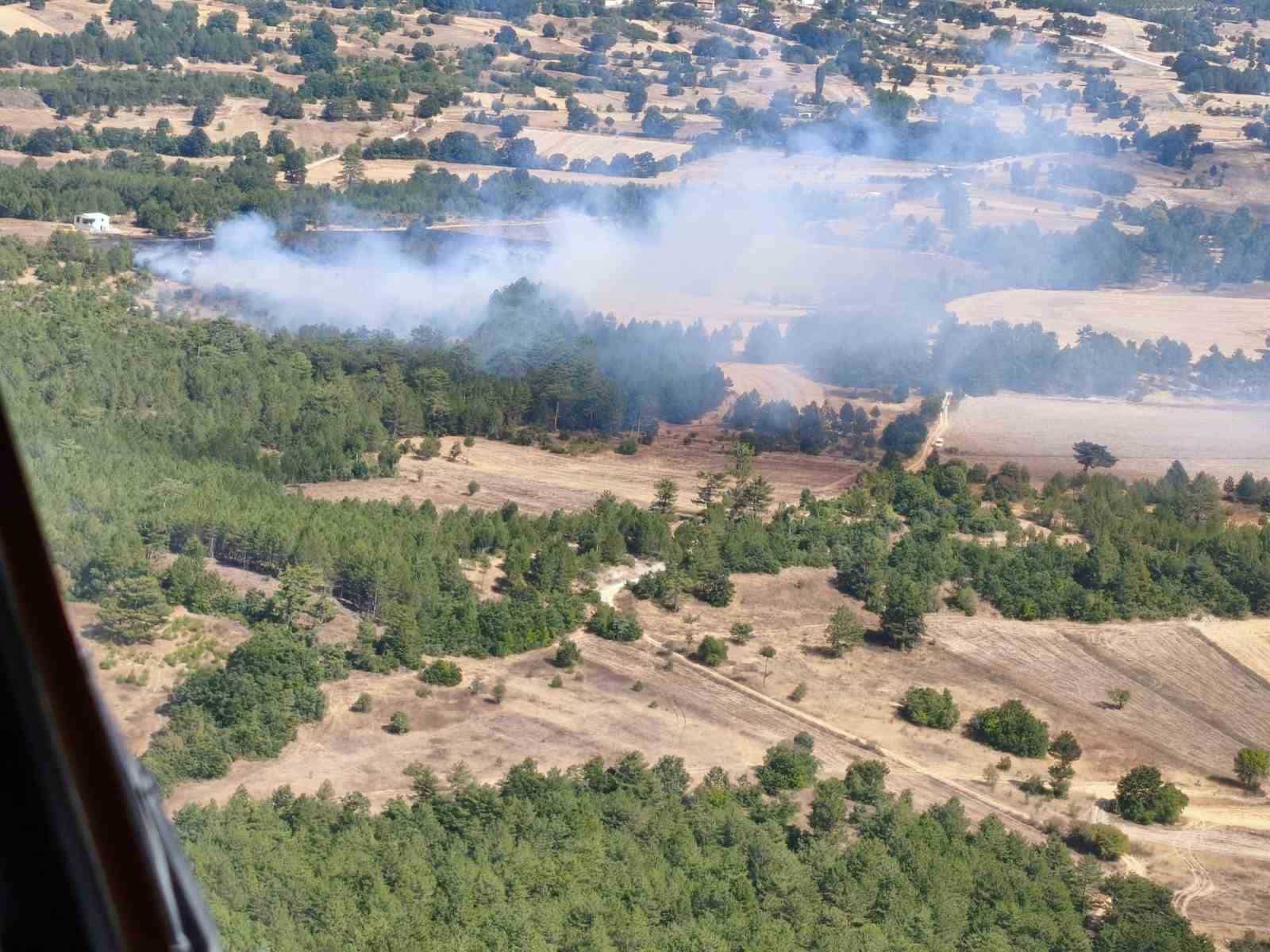 BURSA’NIN HARMANCIK İLÇESİNE BAĞLI KÖÇEKLİ MAHALLESİ’NDE ORMAN DIŞI ALANDA BAŞLAYAN YANGINA BURSA ORMAN BÖLGE MÜDÜRLÜĞÜ EKİPLERİ TARAFINDAN MÜDAHALE EDİLİYOR.