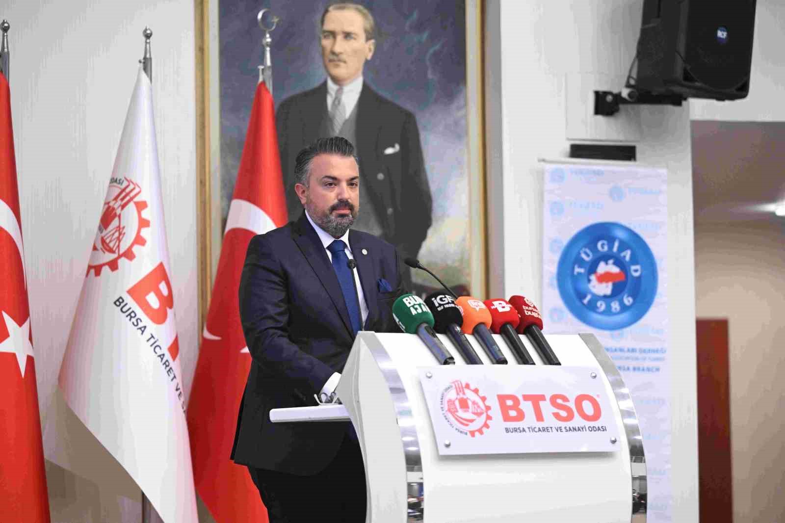 TÜRKİYE GENÇ İŞ İNSANLARI DERNEĞİ (TÜGİAD), 16-18 EYLÜL 2026 TARİHLERİNDE VİYANA'DA GERÇEKLEŞTİRİLECEK G20 GENÇ GİRİŞİMCİLER İTTİFAKI ZİRVESİ 2026 ÖNCESİNDE BTSO EV SAHİPLİĞİNDE BURSA İŞ DÜNYASINI "BURSA İŞ DÜNYASI BULUŞMASI"NDA BİR ARAYA GETİRDİ.