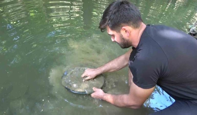 BURSA'DA ÇOCUKLUK MERAKIYLA BAŞLADIĞI ALTIN ARAMA İŞİNİ PROFESYONEL MESLEĞE DÖNÜŞTÜREN EMRE AYDIN, ASKERİ PERSONELLİKTEN AYRILARAK TÜRKİYE'NİN FARKLI BÖLGELERİNDE ALTIN ARIYOR. KENDİ ÜRETTİĞİ MAKİNELERLE ÇALIŞAN AYDIN, YAZ AYLARINI TÜRKİYE'DE, KIŞ AYLARINI İSE AFRİKA'DA ALTIN TESİSLERİ KURARAK GEÇİRİYOR.