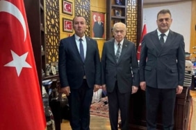 MEHMET EMİN ÖZCANBAZ, MHP GENEL BAŞKANI DEVLET BAHÇELİ VE İL BAŞKANI MUHAMMET TEKİN