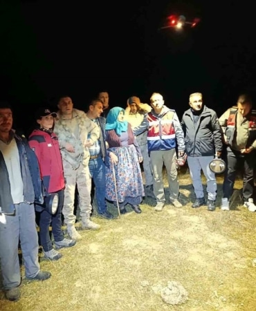 3 GÜNDÜR KAYIP OLAN 61 YAŞINDAKİ KADIN DRON İLE BULUNDU (FATMA AYBEY)